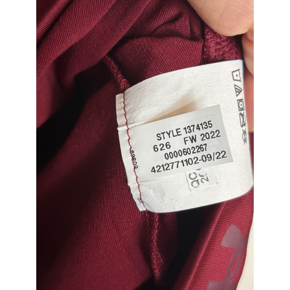 Under Armour Womens Cozy Crew Novelty ColdGear Top Maroon Pink 1374135 Medium - Picture 5 of 10